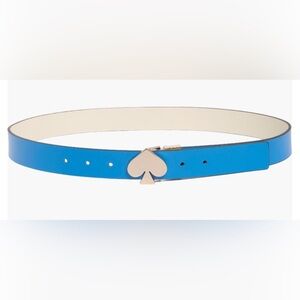 Kate Spade Blue and Ivory Reversible Belt